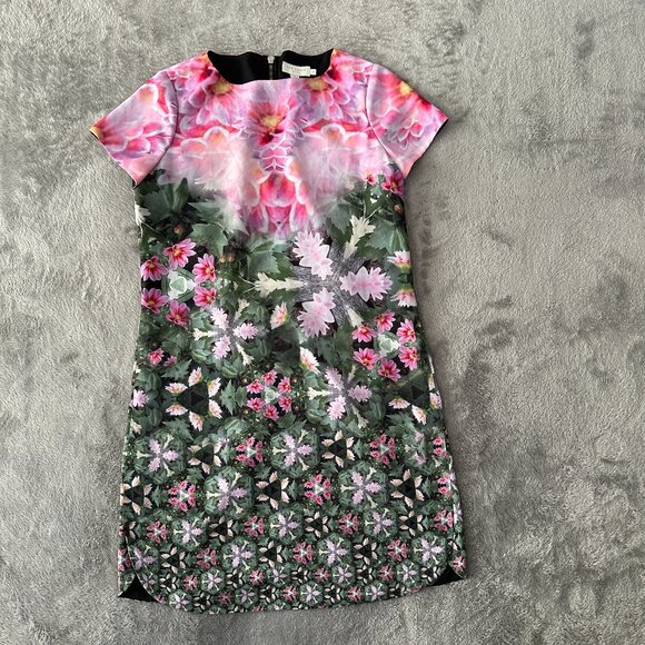 Ted Baker Dresses & Skirts - Ted Baker Windermere Floral Tunic Dress Short Sleeve Women's 1 SMALL 4